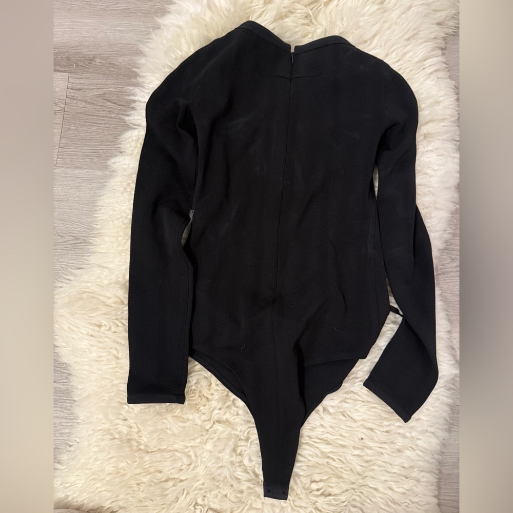 Givenchy Black Lace-Up Bodysuit Aso Kim K - Picture 14 of 14